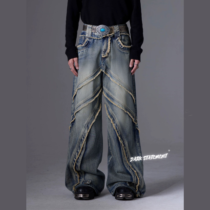 IN2-9 Spliced Industry Jeans