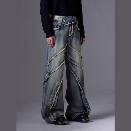 IN2-9 Spliced Industry Jeans