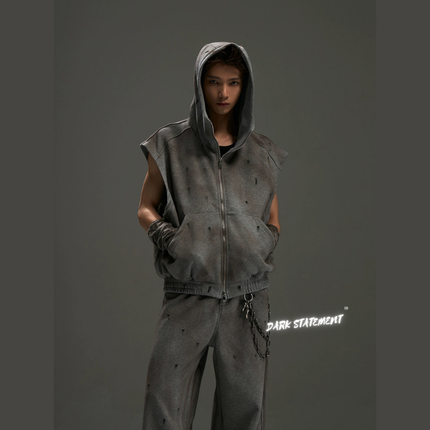 SA2-14 Washed Hooded Vest