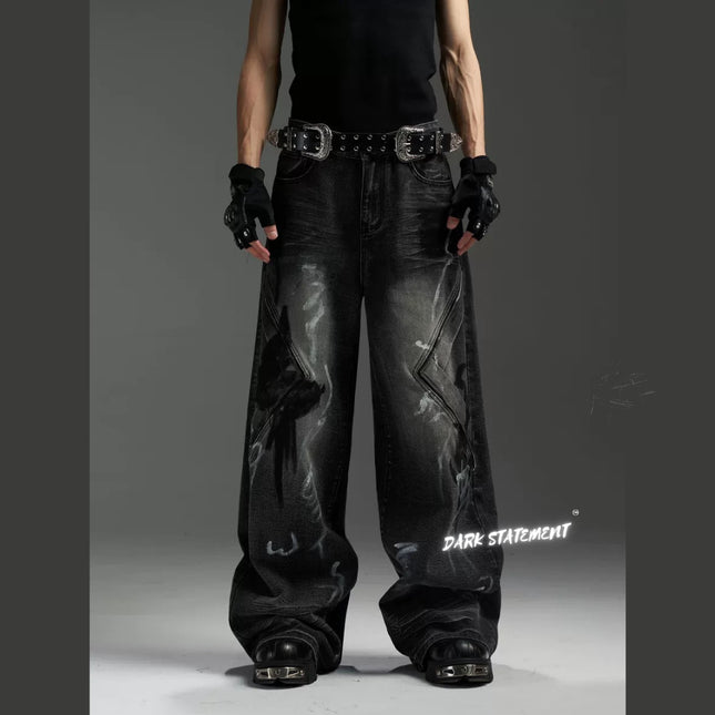 Handmade Graffiti Jeans