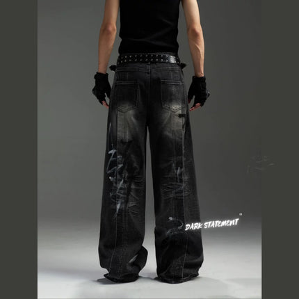 IN2-22 Handmade Graffiti Jeans