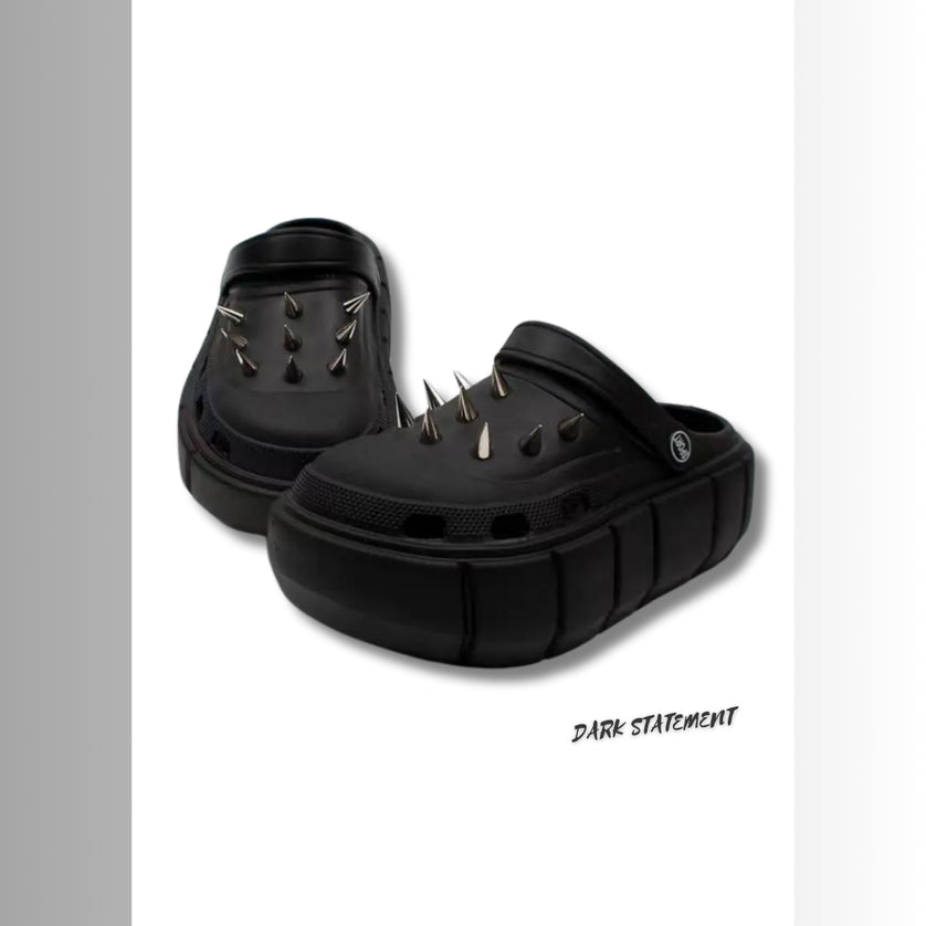 PE1-2 Spiked Platform Clogs